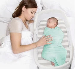 SnuggleMe Infant Sleeper Baby Bed, Baby Lounger Breathable Mesh. Swaddle Me Keep Baby Close and Protected Breathable...