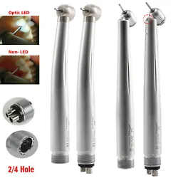 NSK Style Dental 45 degree LED E-generator/High Speed Handpiece 4 Hole Yabangbang. l Air Exhausted Throw at the Back of...