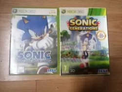 sonic the hedgehog Xbox360. Jeux Sonic the Hedgehog et Sonic Generation jeux fonctionnelle.