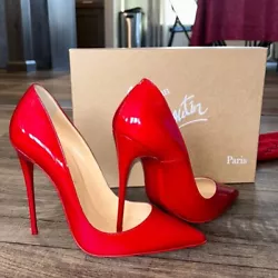 So Kate 120mm Authentic Comes with shoe bag. Louboutin box but not it’s original one but from my other Louboutins ....