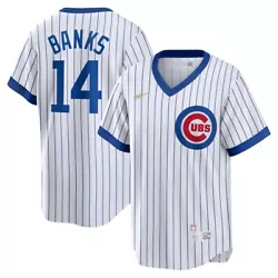 NEW Authentic Large Nike Cooperstown Collection Ernie Banks Chicago Cubs Jersey. Never worn with tags …very cool...