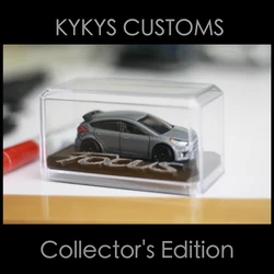 CUSTOM -- KYKYS Collectors Edition - Hot Wheels Ford Focus RS in Stealth Grey (CLOSE MATCH) w/ Case. Whats included: 1...