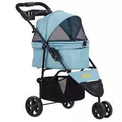 【QUICKLY SET UP & ONE HAND FOLDING】 The dog stroller is easy to setup in few minutes with the install manual and no...