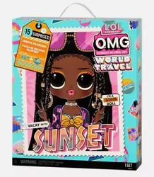 LOL Surprise OMG World Travel Sunset Fashion Doll 15 Surprises NEW Sealed!.