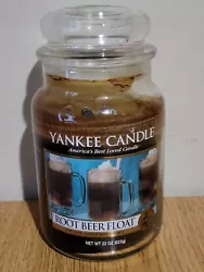 Yankee Candle jar Root Beer Float 22 oz jar Used Single Wick. This candle is used and has been burned. Please see...