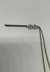 Barrette pendante avec strass - Barrette bijou pour cheveux 14 cm de long Bijou de tête.