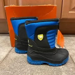 Arctic Shield Youth Winter Snow Boots Size 8 Toddler Waterproof Zipper Blue.