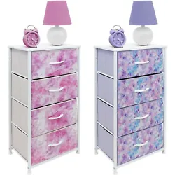 Update your child’s room with the Sorbus 4-Drawer Nightstand. This charming piece features a tabletop surface and...