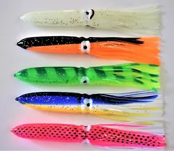 Squid Octopus Skirts Hoochies Fishing Lures. These can be used for freshwater and saltwater fishing. They are great...