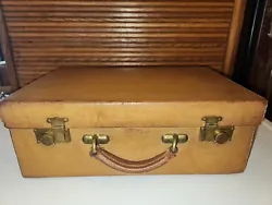 Vintage 1920s Era Hermes Paris Leather Camera Case Attache Trunk Bag. This case came from a closed camera shop that...