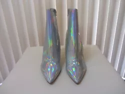 These beautiful boots are Iridescent and change colors as you walk depending on how the light hits them.
