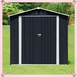 【Upgrade Your Backyard】: This outdoor storage house can not only be used as an outdoor tool shed, but also as a pet...