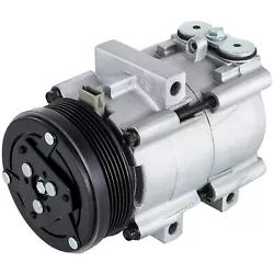 This A/C Compressor is made of high-qualified aluminum alloy. It is easy to install and has high performance. VEVOR A/C...