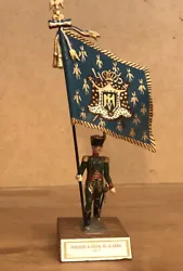 CBG Mignot ancien : 1er Empire Porte drapeau - Chasseurs à Cheval de la Garde  Occasion en bon état ; belle peinture...