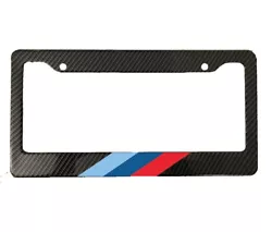 Hydrodipped Carbon Fiber For M Series BMW License Plate Frame - USA.Brand New license plate frame that has been hydro...