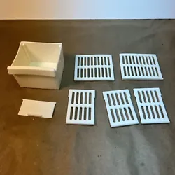 1978 Barbie Refrigerator Parts Lot Drawer Shelves Flap. Condition is Used. Shipped with USPS Ground Advantage.