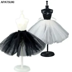 1PC Petticoat Crinoline For Barbie Doll Slip Ballet Dress Tutu Underskirt Clothes Outfits 1/6 BJD Dollhouse Accessories...