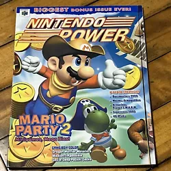Nintendo Power Magazine Volume 128 January 2000 Attached Poster Mario Party 2.