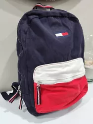 Tommy Hilfiger Backpack Small Logo 90s Y2k Classic Canvas.  Some fading  Orherwise great structural condition
