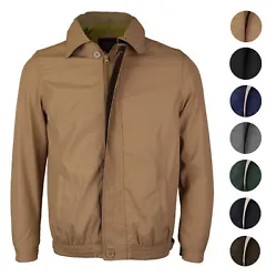 A fashionable mens zip-up windbreaker jacket from the Maximos collection. Available in 7 color combinations.
