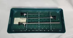 Lot of 3 Linvatec Laparoscope T-5000 0° T-1000 C-3200R 30° Tray ConMed AutoClav.  Lot consists of:  1- T-5000 0° 5mm...