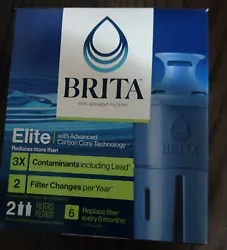 Brita Longlast Replacement Filters for Pitchers Dispensers - 2 Count.