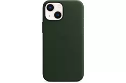 Coque en cuir MagSafe pour iPhone 13 mini - Vert séquoia La coque se fixe et se détache facilement.,Coque en cuir...