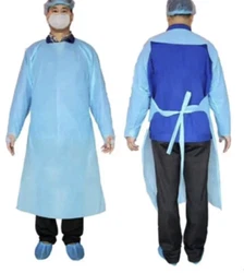 Isolation Gowns Disposable AAMI Level 2 SMS Blue Dental-Medical 10 pack.