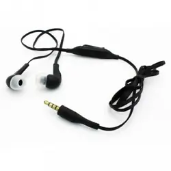 Sound Isolating Hands-free Headset Earphones Earbuds Mic Dual Headphones Tangle Free Flat Wired 3.5mm [Black]. these...