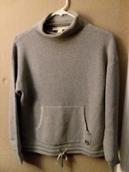 Michael Kors Womens Gray - Size S - Open Knit Crochet Pullover Sweater. [TS2] Nice condition sweater,  your getting...