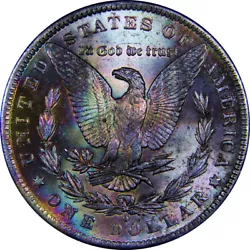 BU+ Uncirculated Coin! Strong details, frosty fields front and back; Dark Rainbow Toned Reverse! We use the highest...