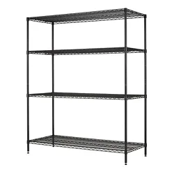 Each shelf can hold up to 1000 lbs. evenly distributed. Adjustable feet levelers for uneven floors. It has significant...