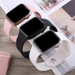 Pour Apple Watch Series 4, modèle d affichage 44 mm avec écran noir. Plastic Silicone.