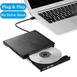 External CD Drive USB 3.0 Portable CD DVD Drive ROM for Desktop/Laptop/Mac OS. It is a CD/DVD drive burner, but not a...