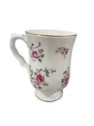 This beautiful Royal Victoria tea cup is a timeless piece of fine bone china from England. The delicate white floral...