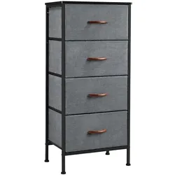 Overall Dimension: 18 x 12 x 39” (LxWxH); G.W.: 15.4 lb. KEEP CONTROL OF CLUTTER: This dresser tower comes with 4...