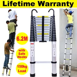 Safe and compact----black anti-slip rubber sleeve on the bottom of ladder step and stable locking. Shrinkage height:...