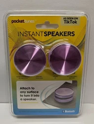 Featuring bone conduction technology, the PocketTunes Instant Speakers transform your music when you place them on or...