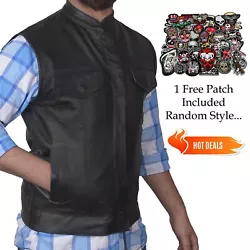 High Quality Club Style Vest, youll be amazed with the quality and features of this biker vest, has plenty pockets...