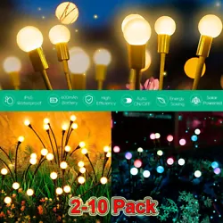 【Swaying When Wind Blows】Solar decor garden outdoor lights-starburst swaying lights flow in the wind very fun. With...