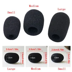 Item Type: Microphone Windscreen Sponge Cover. Made of high-quality sponge material, soft, comfortable and breathable....