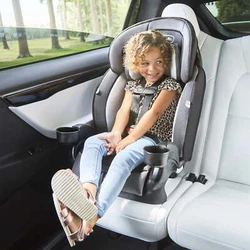 The Evenflo® Chase® Plus 2-in-1 Booster Car Seat adjusts to fit your child 22 –120 lbs. from a forward-facing...