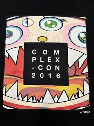 takashi murakami complexcon 2016 Tee shirt black With Monster Design Size XL. Up for sale is a rare Takashi Murakami...