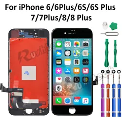 Complete LCD assembly for iPhone 8 8 Plus 7 7 Plus 6 6 Plus 6S 6S Plus. Combine a LCD display with touch screen...