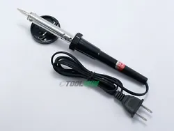 60 Watt Soldering Iron with Stand. Ideal for electrical wire connections, electronics, DIY projects and repair,...