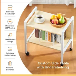 The lower shelf boasts its dual functionality as it easily shifts between level and titled positions depending on your...