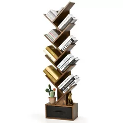 ● Versatile Application: Occupying little floor space, it is an ideal bookshelf for a narrow space. Generally, the...