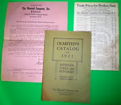 Still in good collectible condition. Dealer price list and letterhead included.