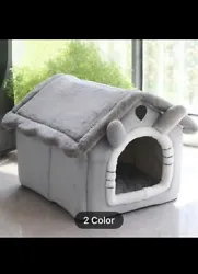 Dog House Kennel Soft Pet Bed Enclosed Warm Plush Sleeping Nest Dog Bed . Condition is New. Shipped with USPS Priority...