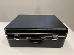 Hard shell equipment case with foam insert.  Overal outside dimensions are 21